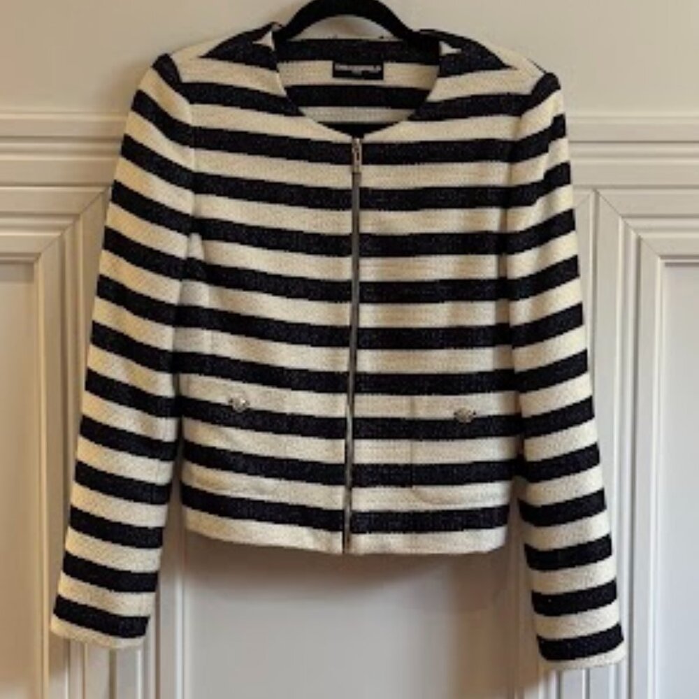 Karl Lagerfeld Striped Jacket - Size 10